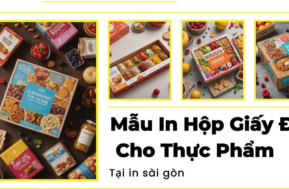 Khám Phá Các Mẫu In Hộp Giấy Đẹp Cho Sản Phẩm Thực Phẩm